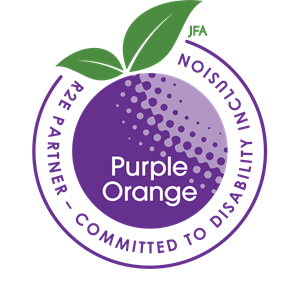 Purple Orange R2E Stamp