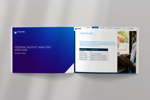 Moore AUstralia Federal Budget analysis 2025-2026