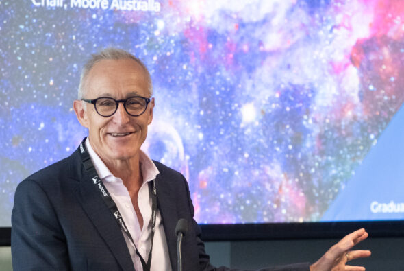 David Tomasi speaking at the 2025 Graduate Conference