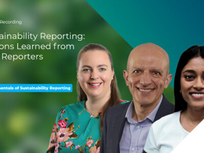 Sustainability Reporting: Lessons Learned from First Reporters Webinar Recording