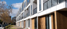 Row of townhouses in Melbourne
