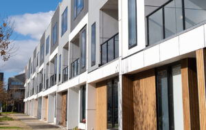 Row of townhouses in Melbourne