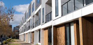 Row of townhouses in Melbourne